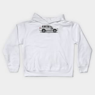 Land Cruiser 200 GX-R Heritage Edition - White (AE-Spec) Kids Hoodie